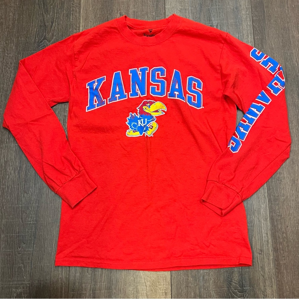 Kansas jayhawks college long sleeve tee